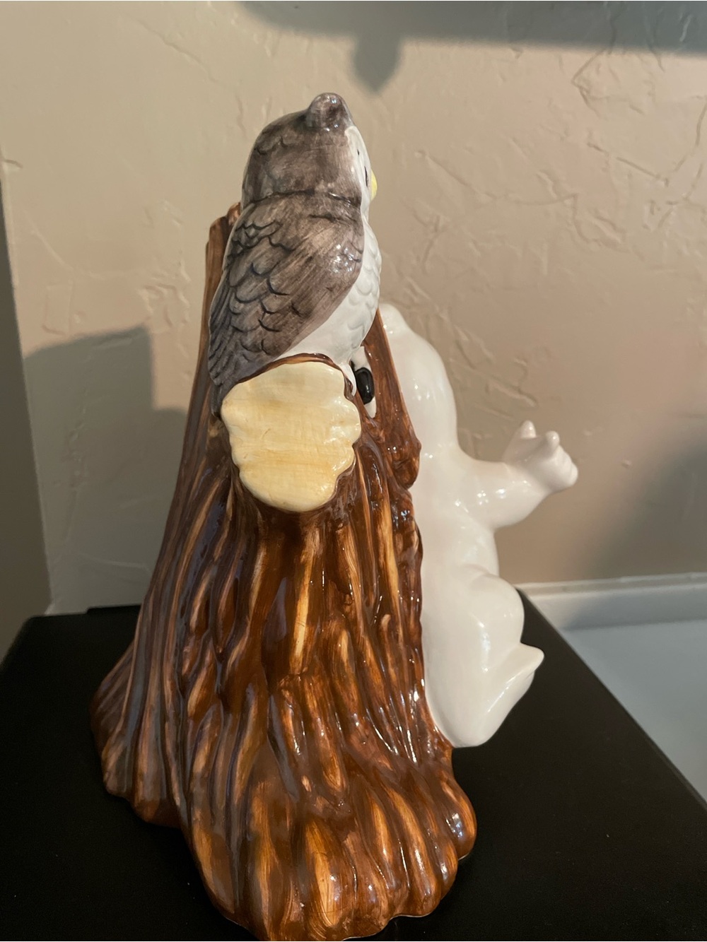 Vintage Hallmark White Ghost with Orange Pumpkin and Brown Tree Accent - Picture 6 of 8